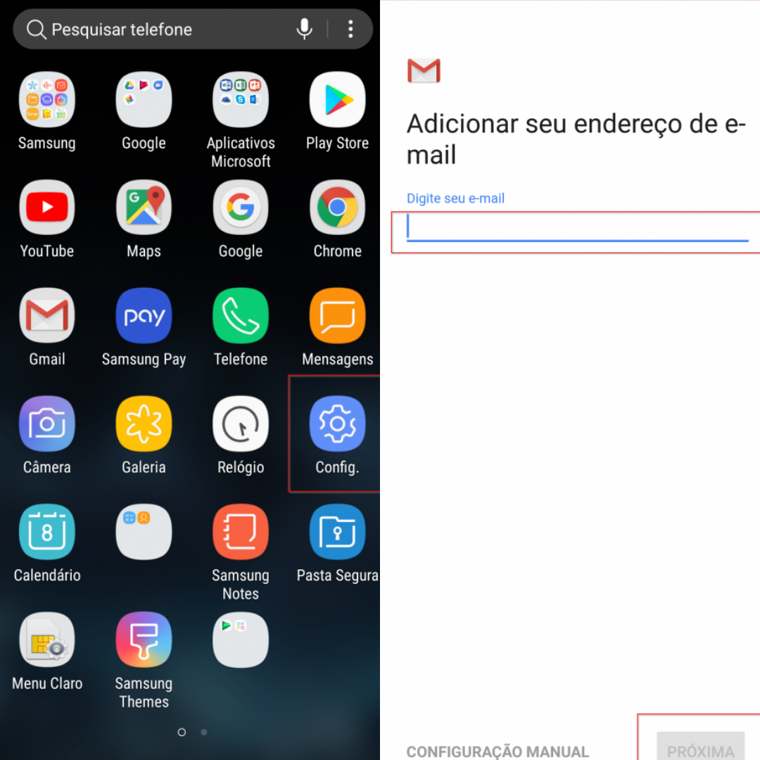 Configurar Gmail App – IMAP
